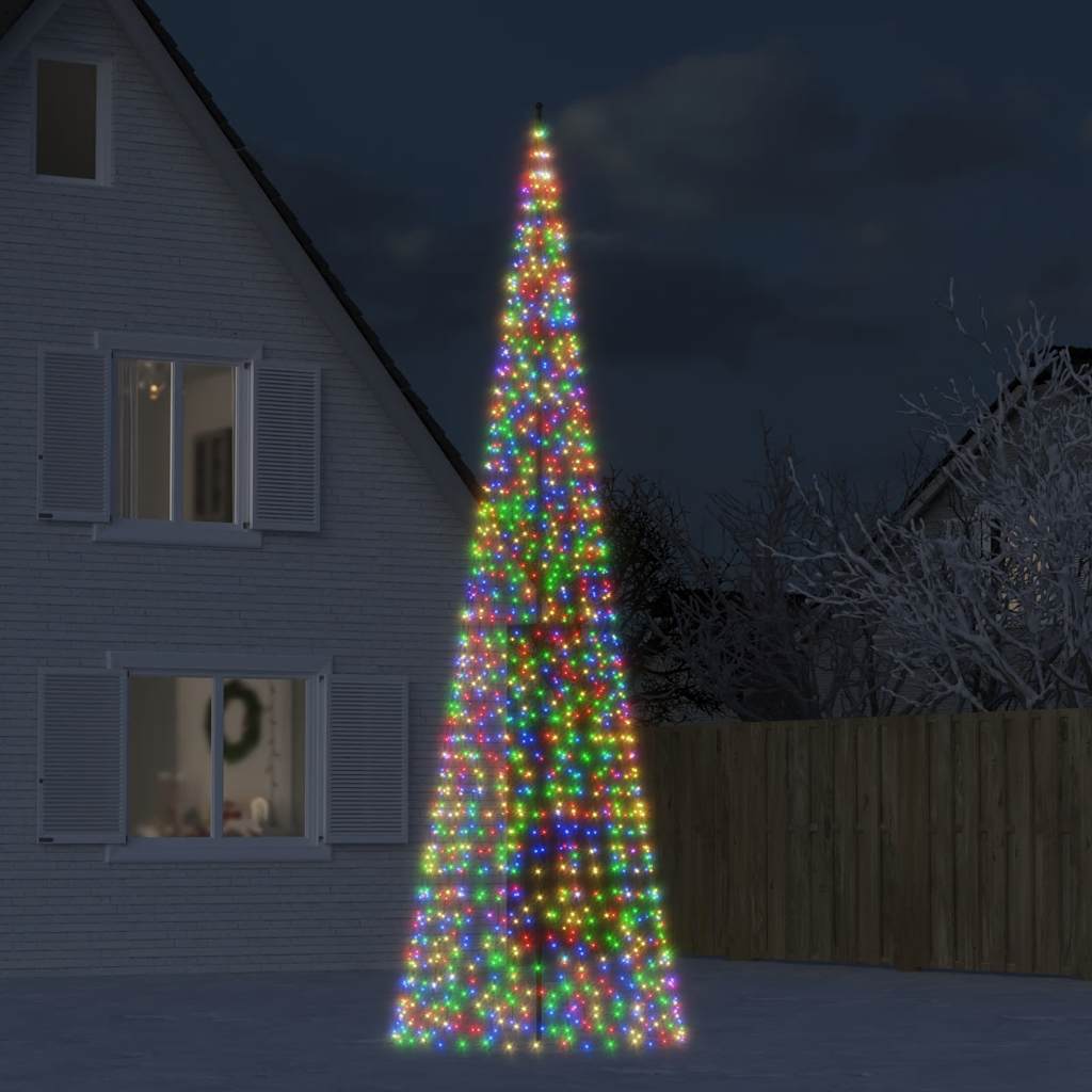 LED-Weihnachtsbaum 1534 LEDs Mehrfarbig 500 cm