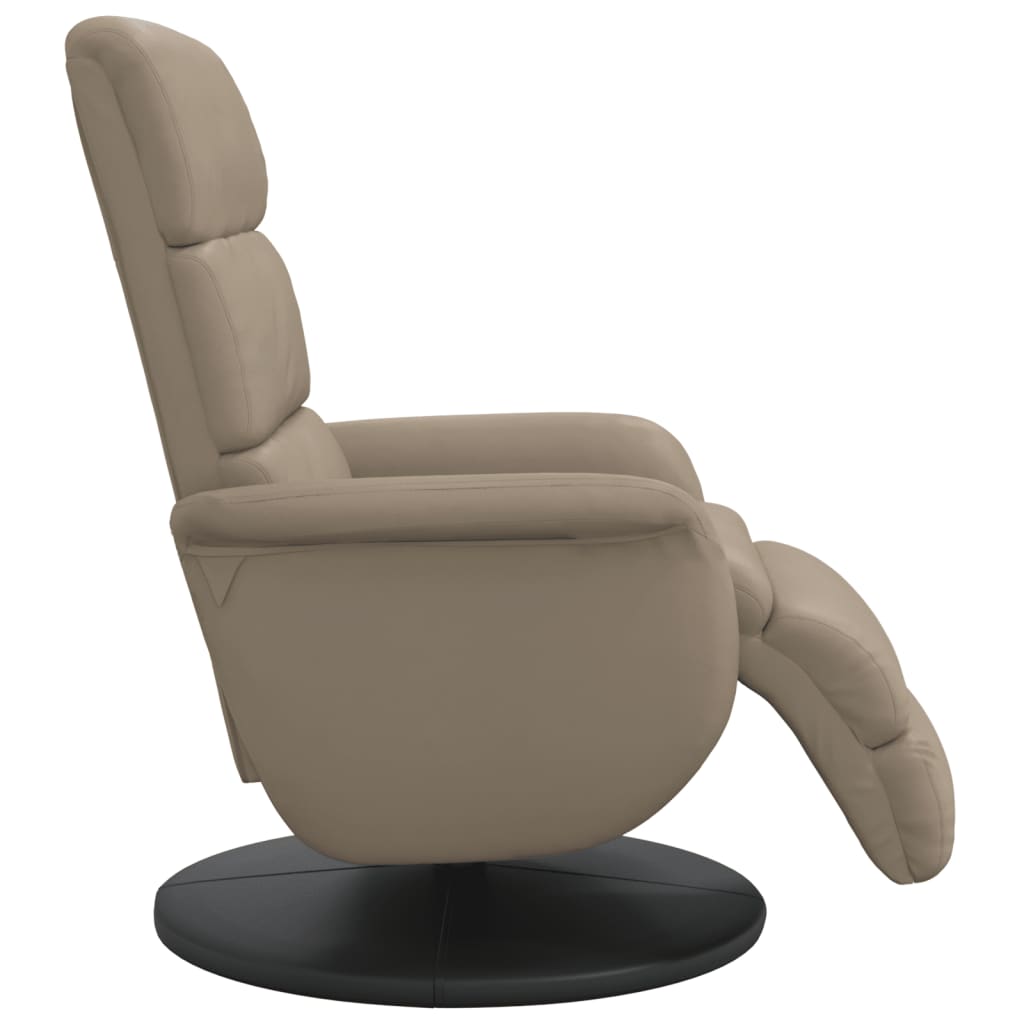 Relaxsessel mit Fußteil Cappuccino-Braun Kunstleder