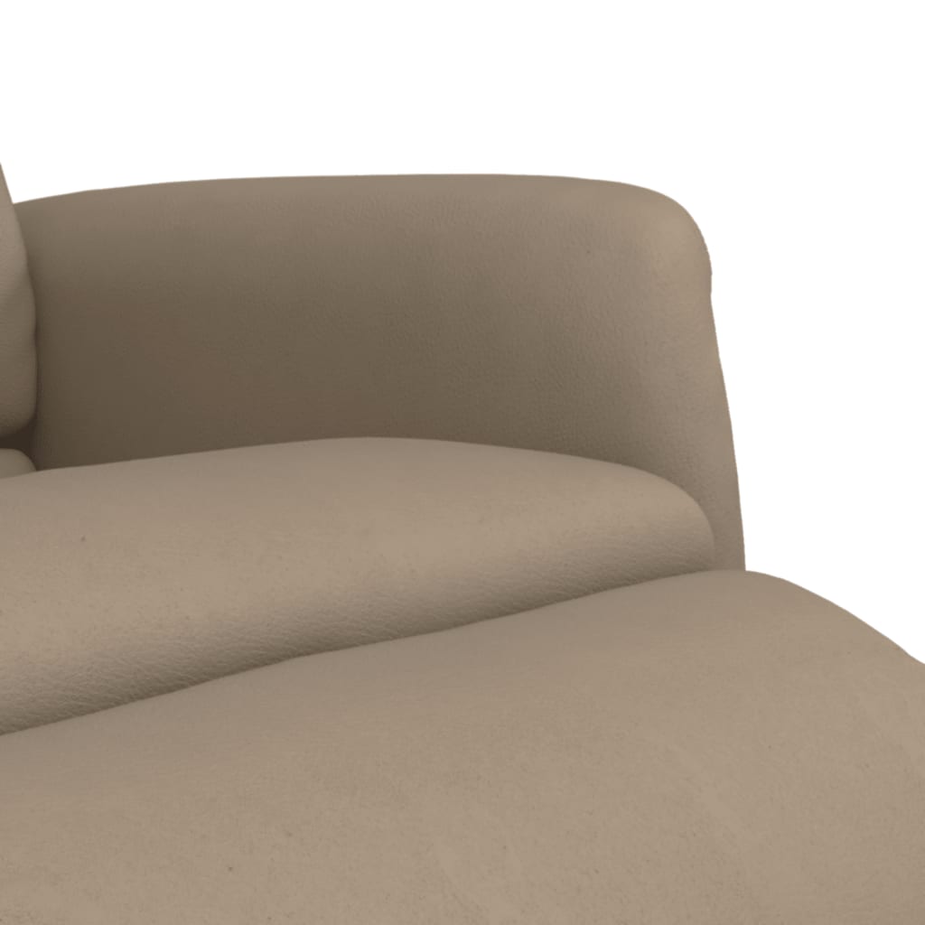 Relaxsessel mit Fußteil Cappuccino-Braun Kunstleder