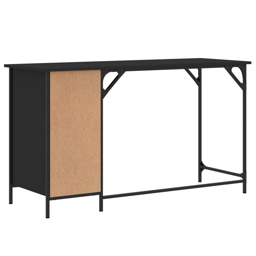 Computertisch Schwarz 131x48x75 cm Holzwerkstoff