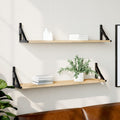 Wandregale 2 Stk. Sonoma-Eiche 80 x 15 x 15,5 cm Holzwerkstoff
