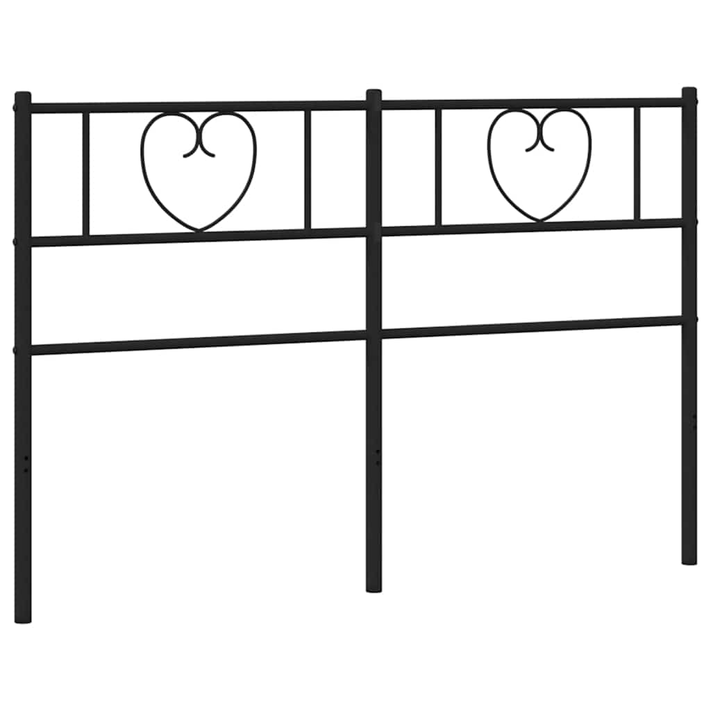 Ersatz-Kopfteil Metall Schwarz 150 cm