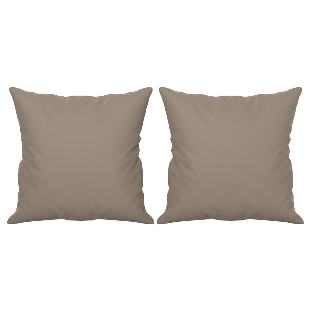 3-Sitzer-Sofa mit Kissen Taupe 180 cm Mikrofasergewebe