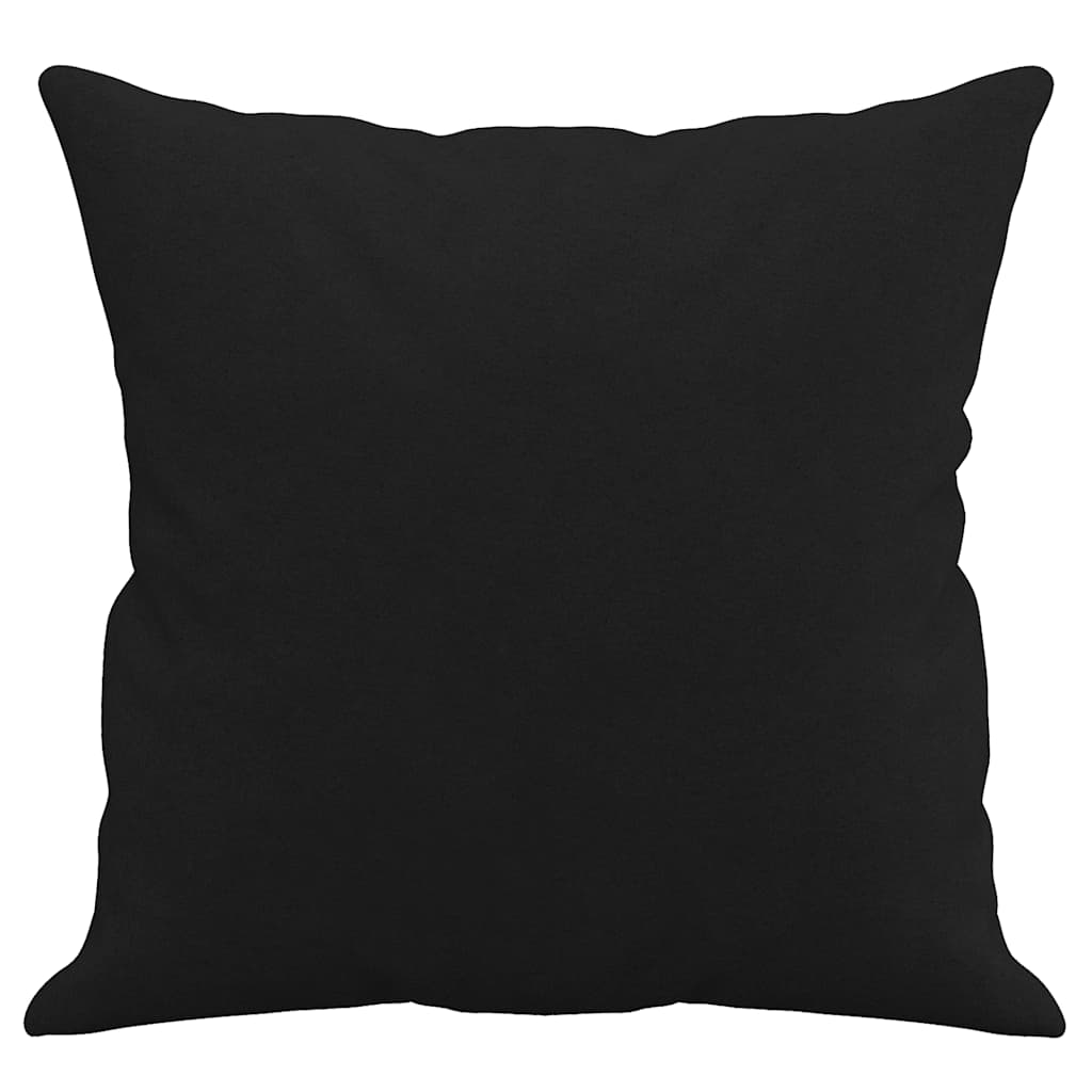 3-Sitzer-Sofa mit Kissen Schwarz 180 cm Mikrofasergewebe