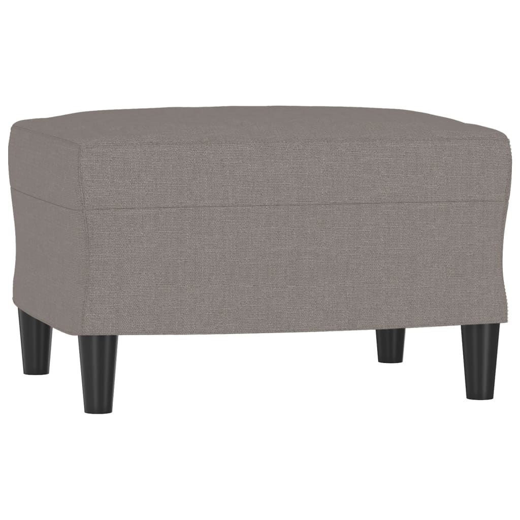 4-tlg. Sofagarnitur mit Kissen Taupe Stoff