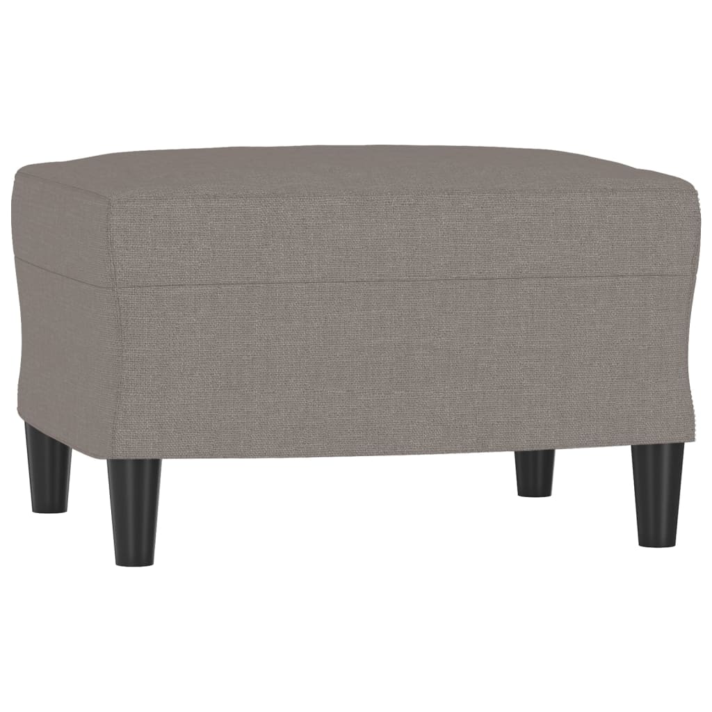4-tlg. Sofagarnitur mit Kissen Taupe Stoff