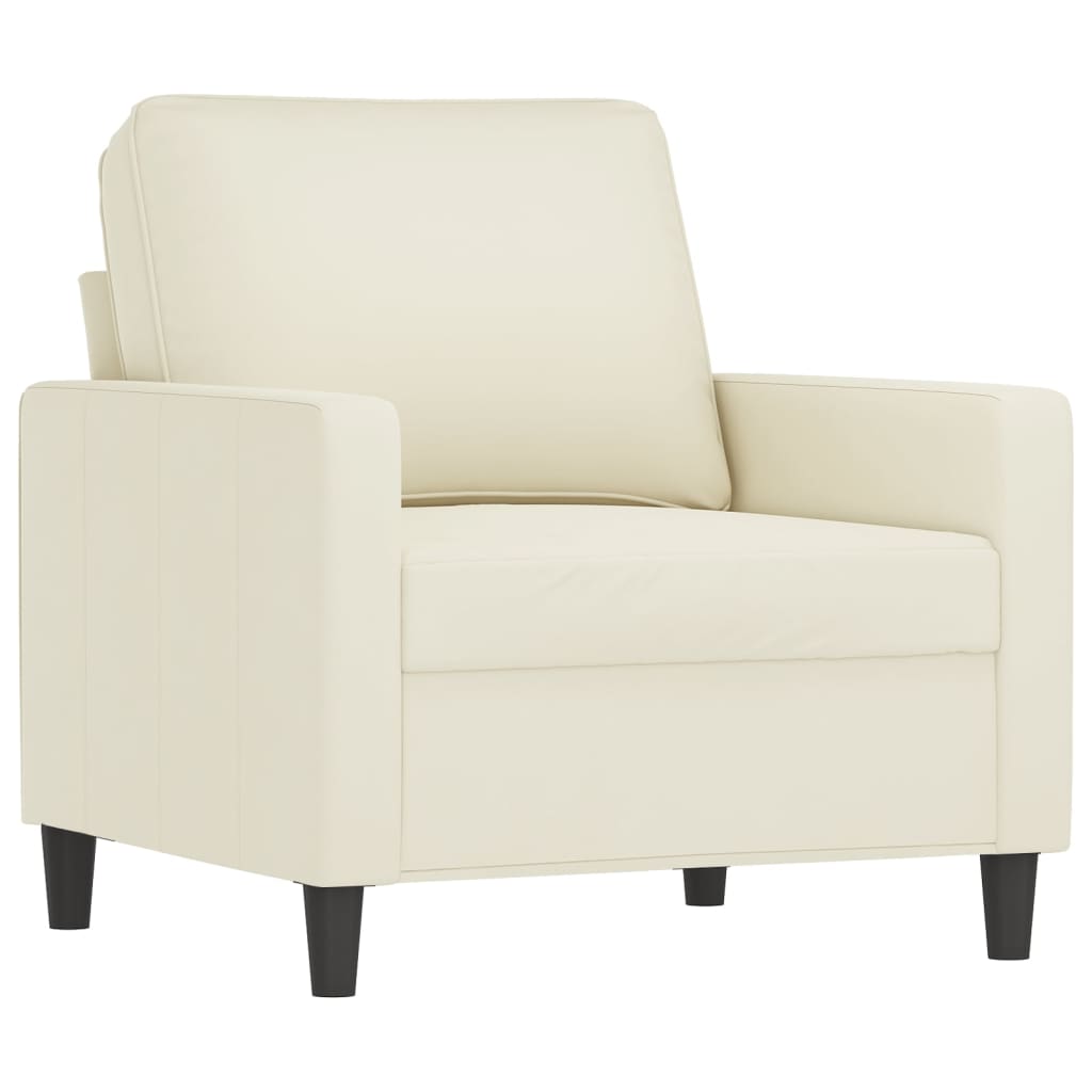 4-tlg. Sofagarnitur Creme Samt