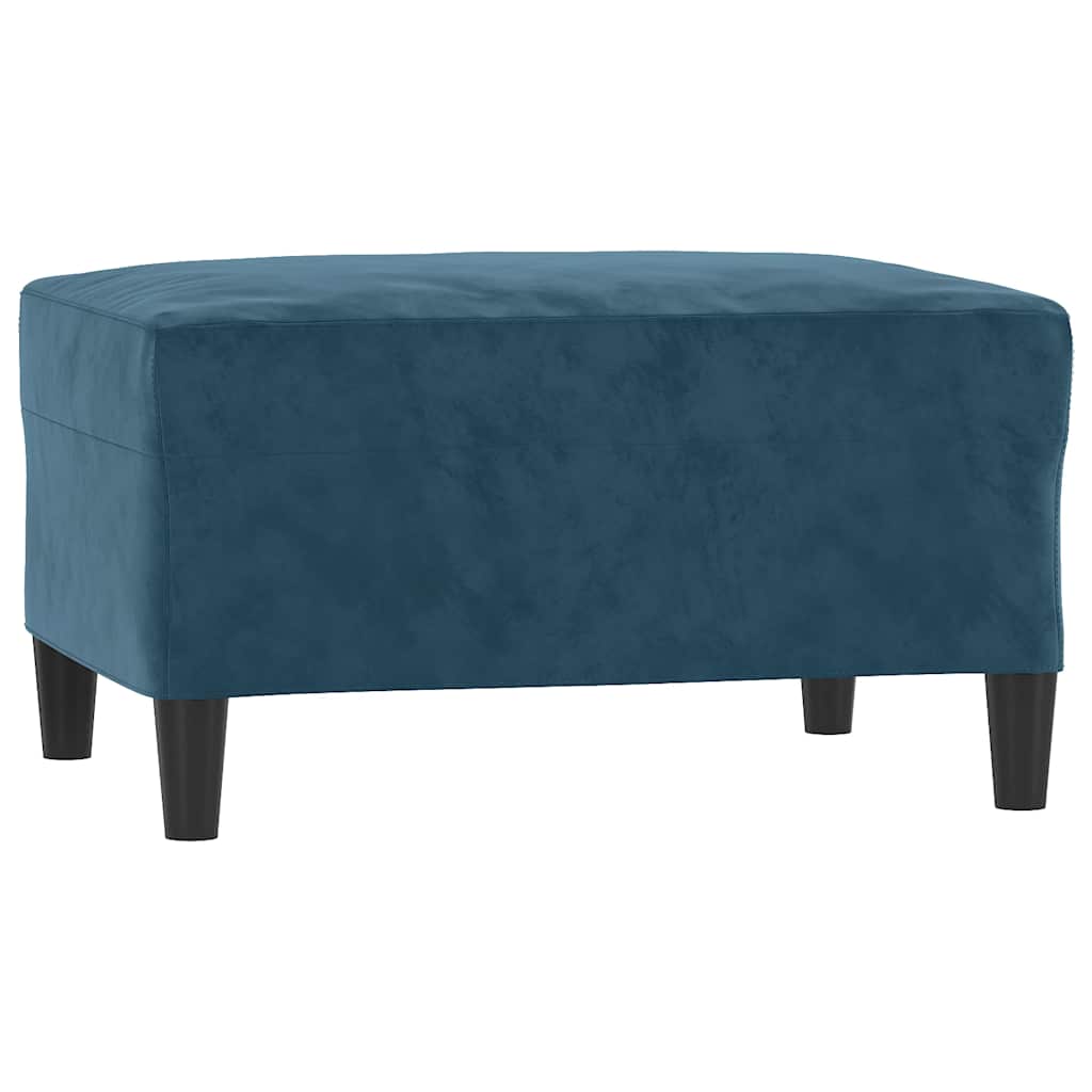 4-tlg. Sofagarnitur Blau Samt
