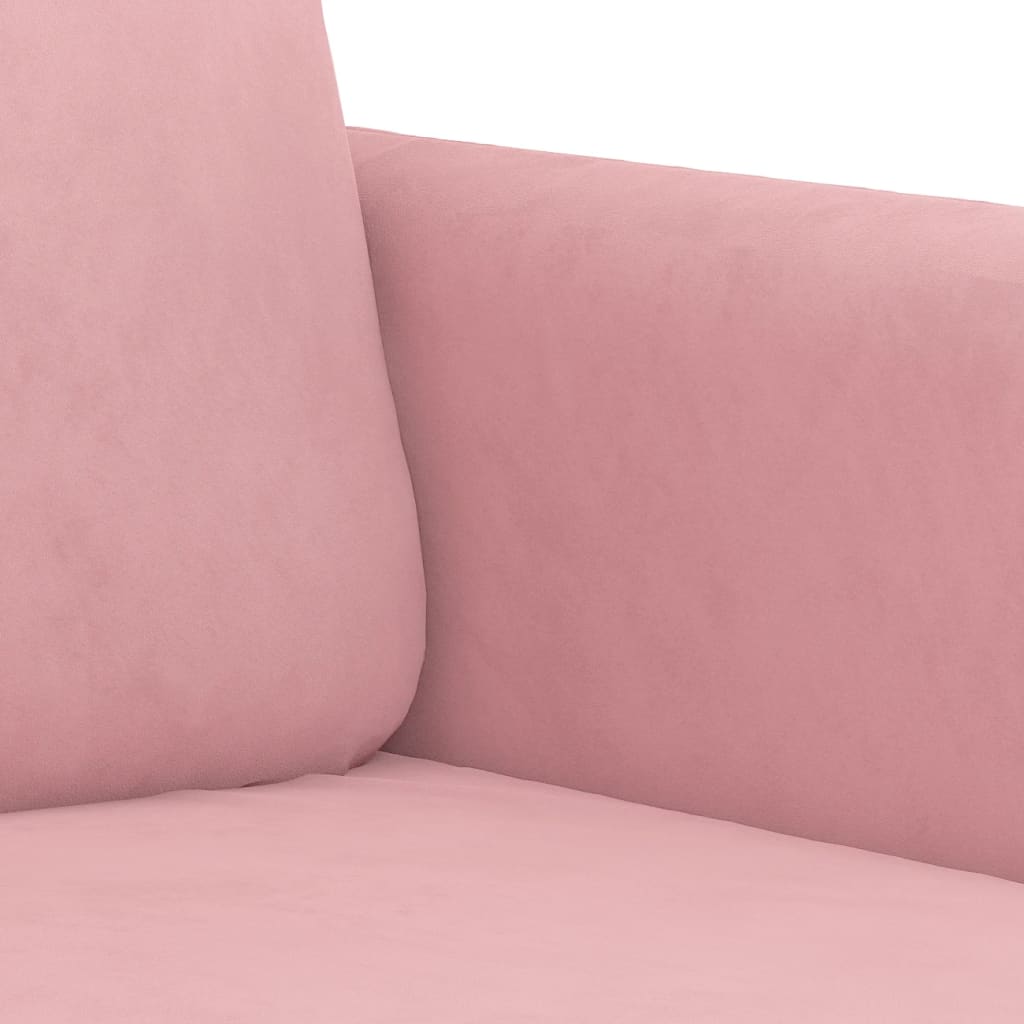 2-tlg. Sofagarnitur Rosa Samt