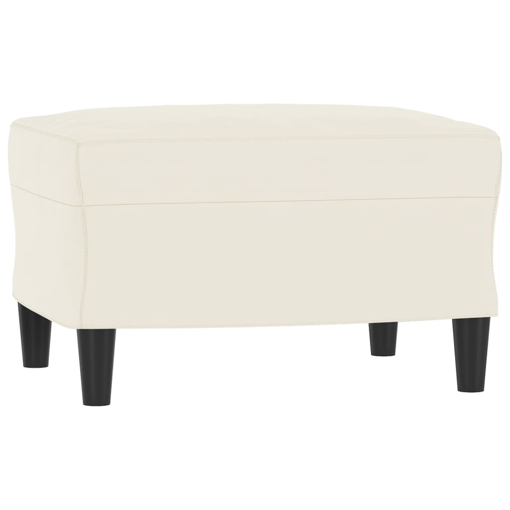 3-tlg. Sofagarnitur Creme Samt