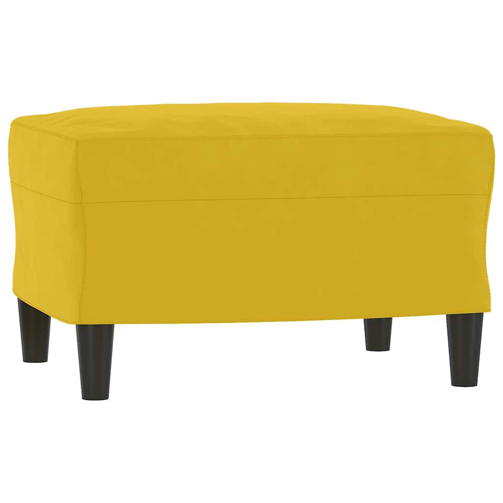 3-tlg. Sofagarnitur Gelb Samt