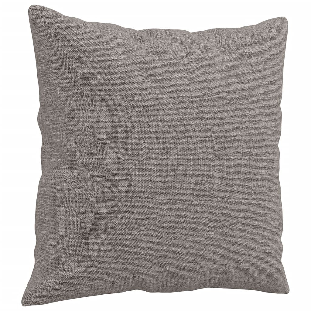 4-tlg. Sofagarnitur mit Kissen Taupe Stoff