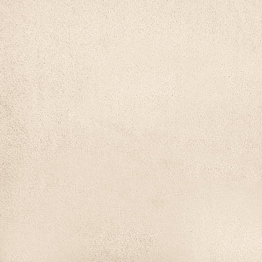 4-tlg. Sofagarnitur mit Kissen Beige Mikrofasergewebe