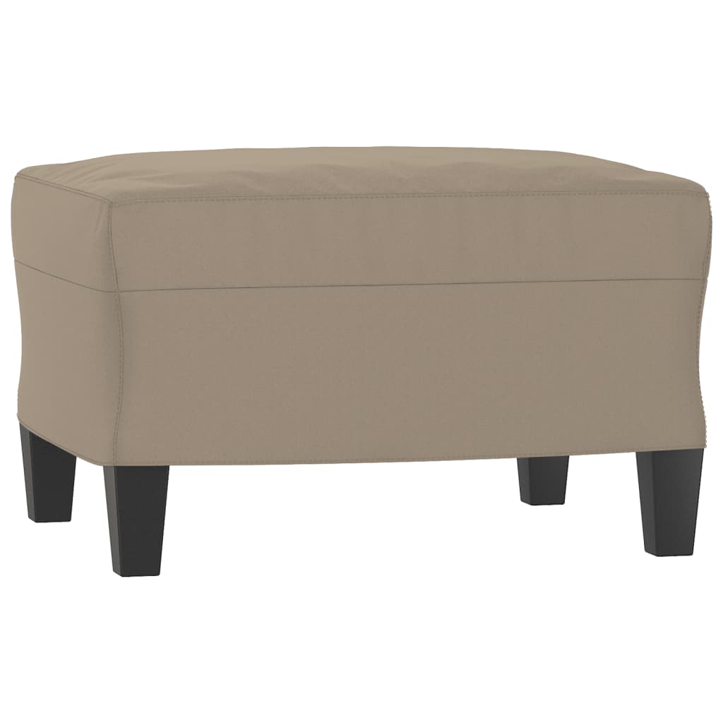 3-tlg. Sofagarnitur mit Kissen Taupe Mikrofasergewebe