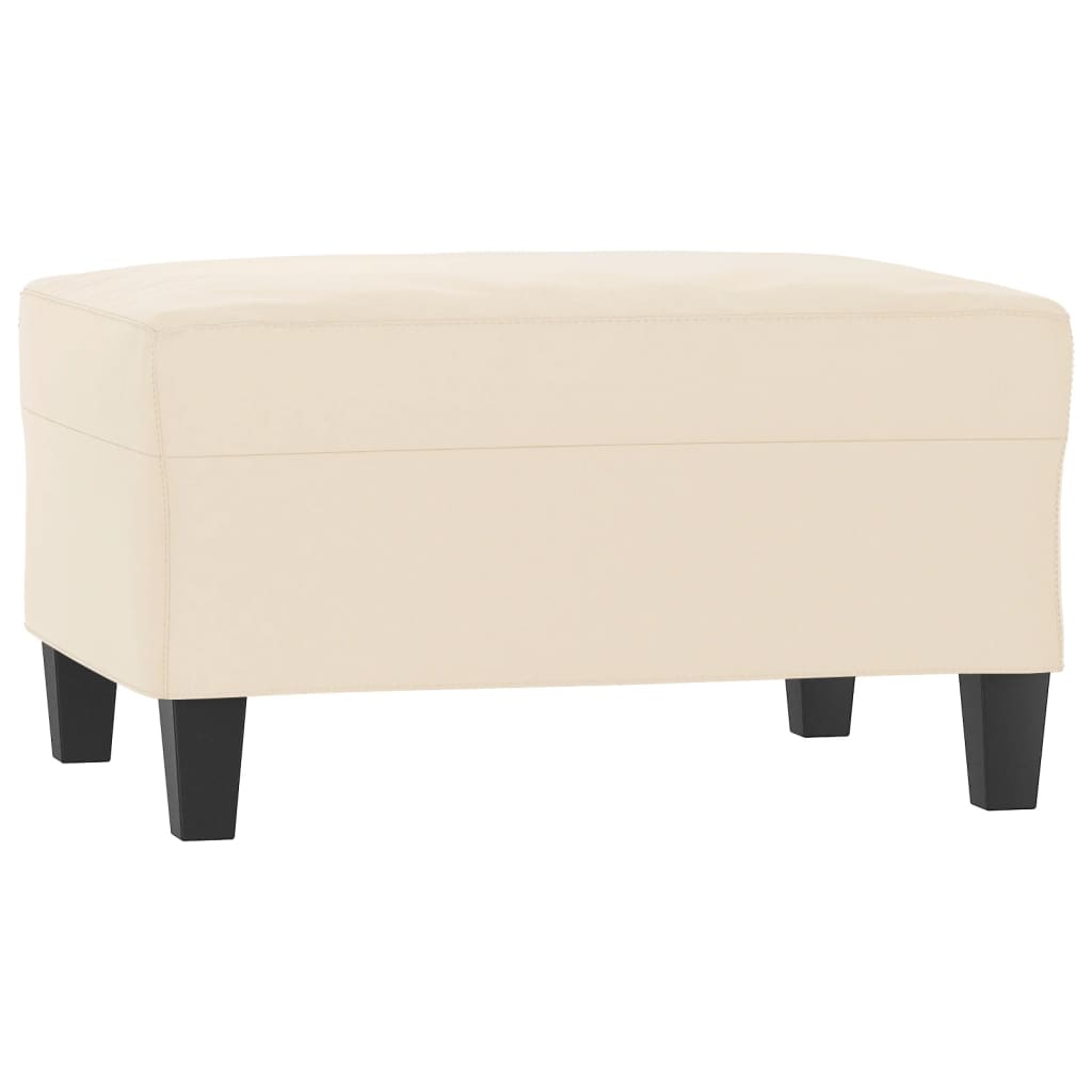 3-tlg. Sofagarnitur mit Kissen Beige Mikrofasergewebe