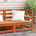 Garten-Ecksofa Wachsbraun 70x70x67 cm Massivholz Kiefer