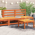 Gartensofas ohne Armlehnen 2 Stk. Wachsbraun Massivholz Kiefer