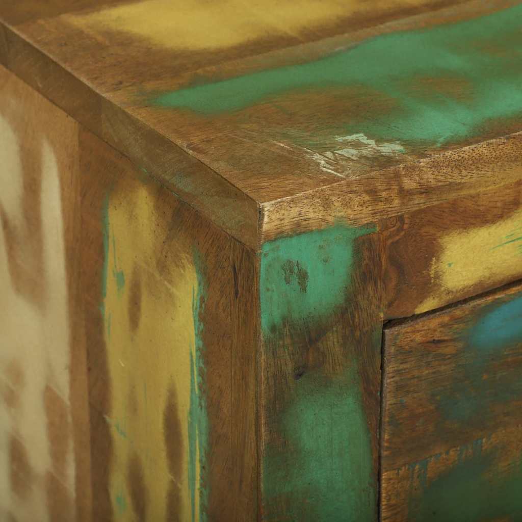 Sideboard Braun 80 x 30 x 65 cm Massives upgecyceltes Holz