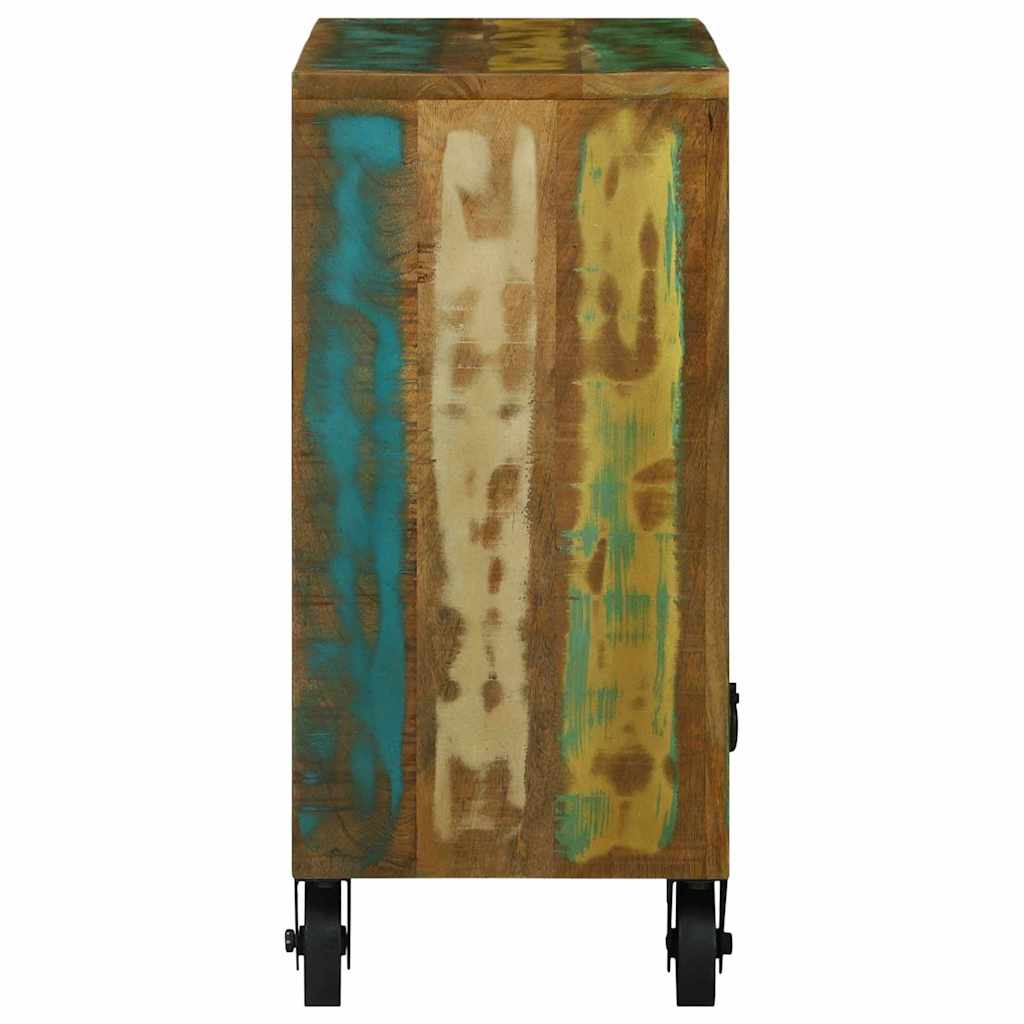 Sideboard Braun 80 x 30 x 65 cm Massives upgecyceltes Holz