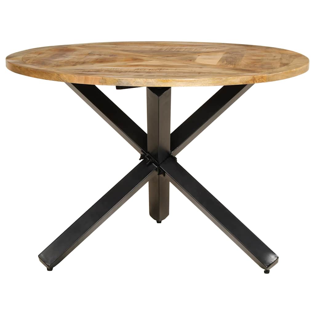 Esstisch Ø110x75 cm Raues Massives Mangoholz