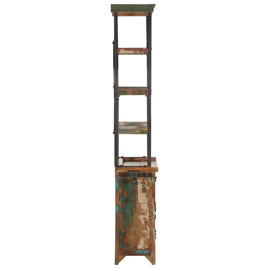 Highboard 55x30x180 cm Altholz Massiv