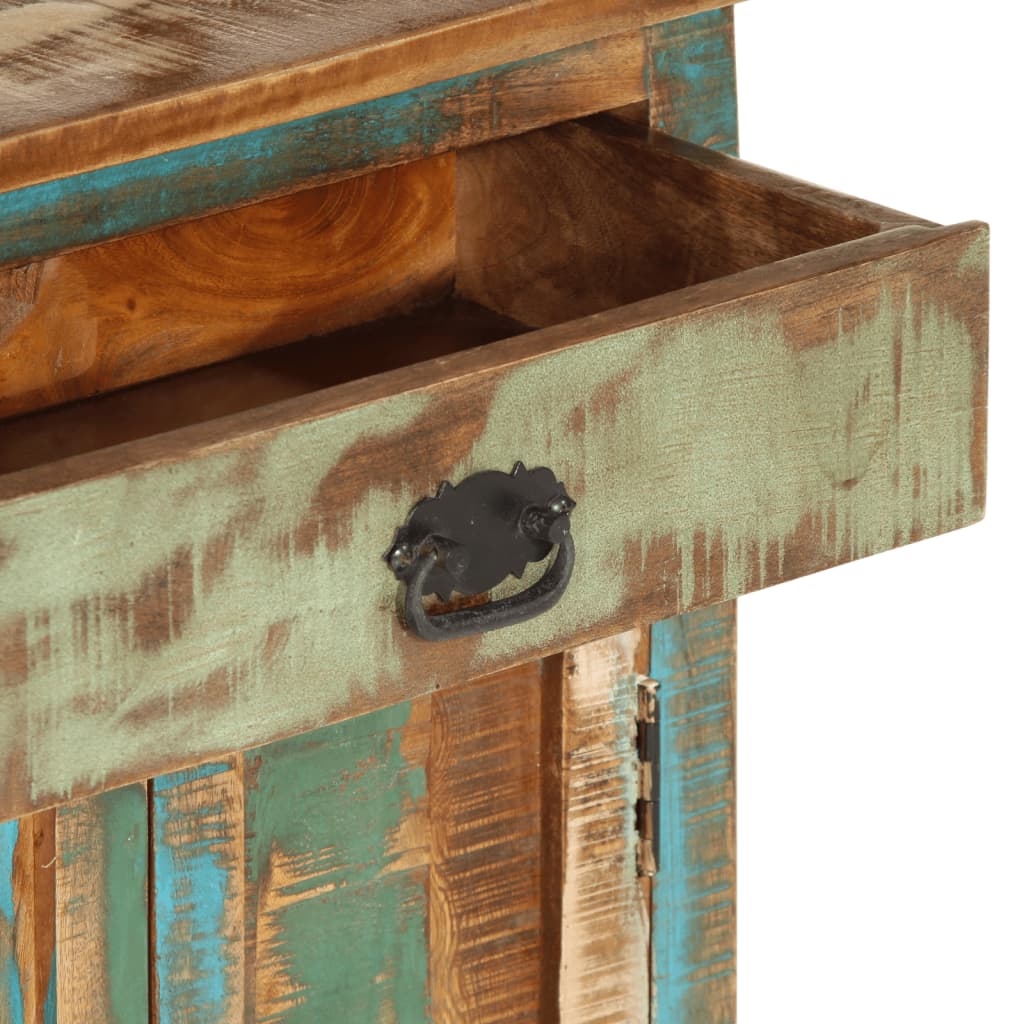 Highboard 55x30x180 cm Altholz Massiv