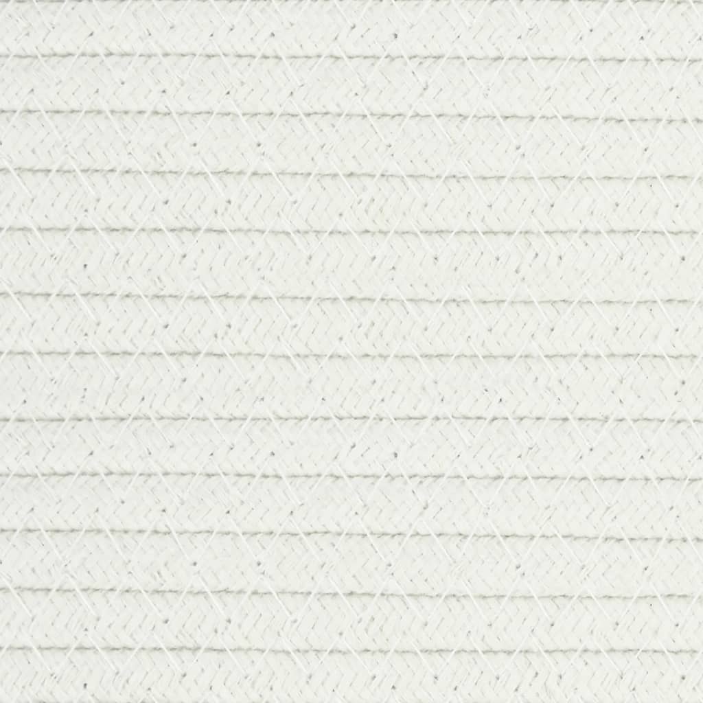 Aufbewahrungskörbe 2 Stk. Braun und Weiß Ø28x28 cm Baumwolle