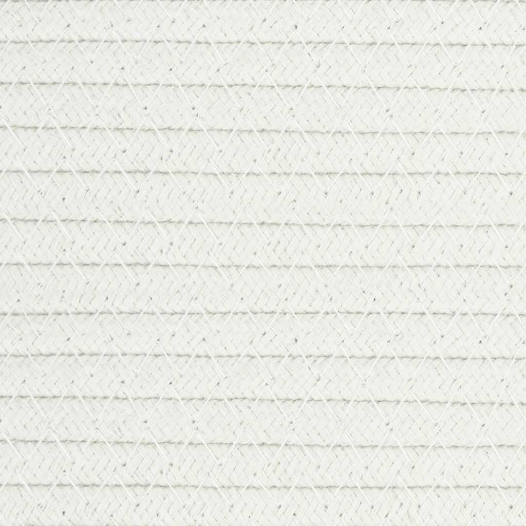 Aufbewahrungskorb Braun und Weiß Ø40x35 cm Baumwolle