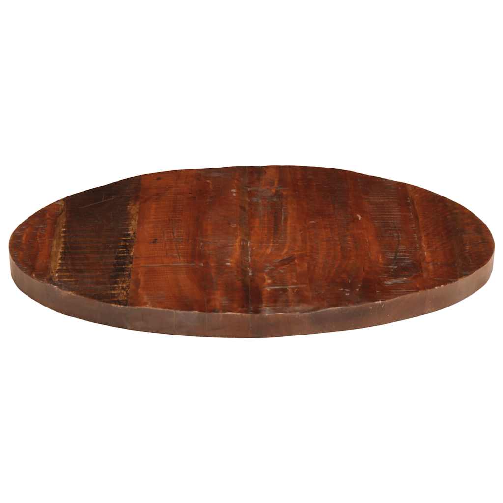 Tischplatte Ø 90x3,8 cm Rund Altholz Massiv
