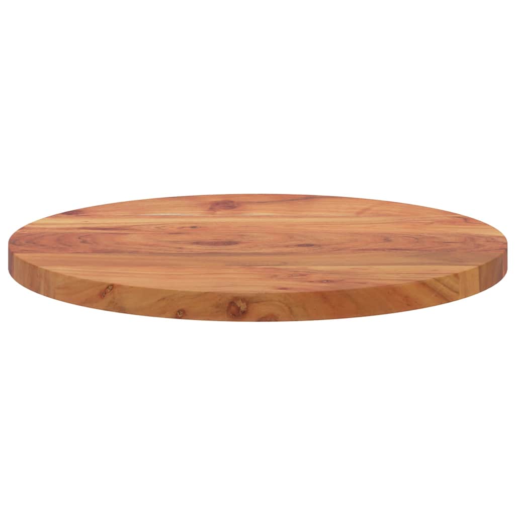 Tischplatte Ø40x3,8 cm Rund Massivholz Akazie