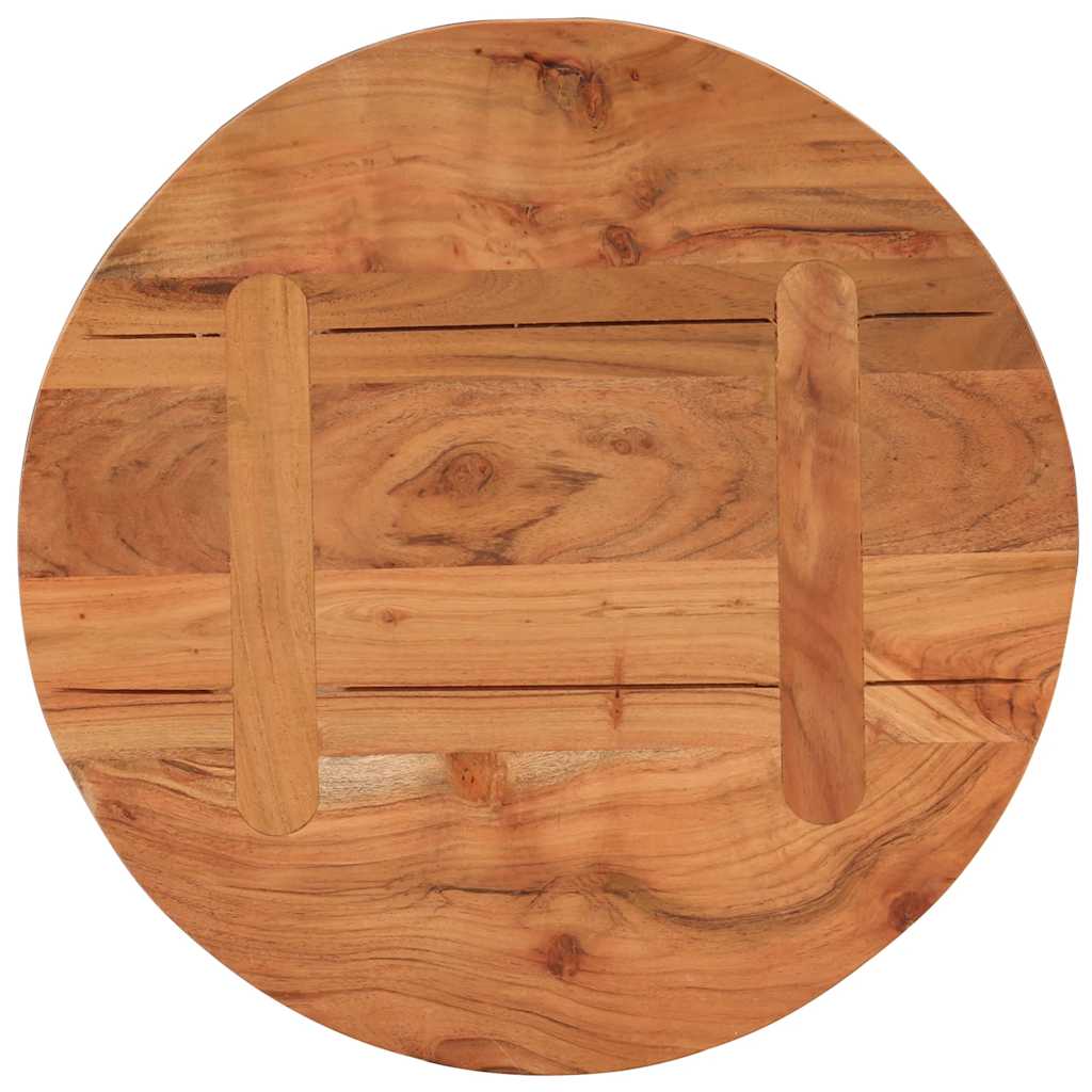 Tischplatte Ø40x3,8 cm Rund Massivholz Akazie