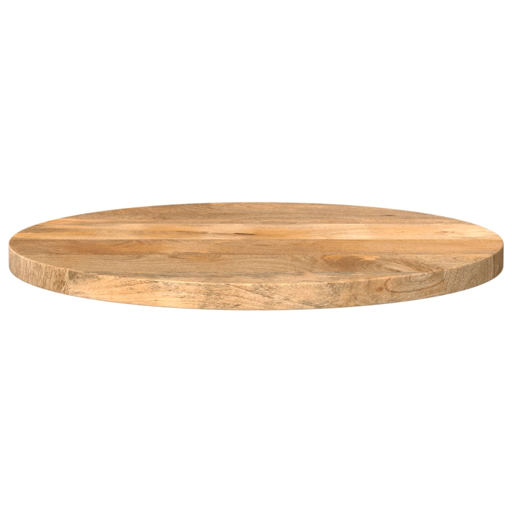 Tischplatte Ø 40x3,8 cm Rund Massivholz Mango