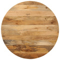 Tischplatte Ø 80x3,8 cm Rund Massivholz Mango