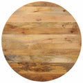 Tischplatte Ø 90x3,8 cm Rund Massivholz Mango