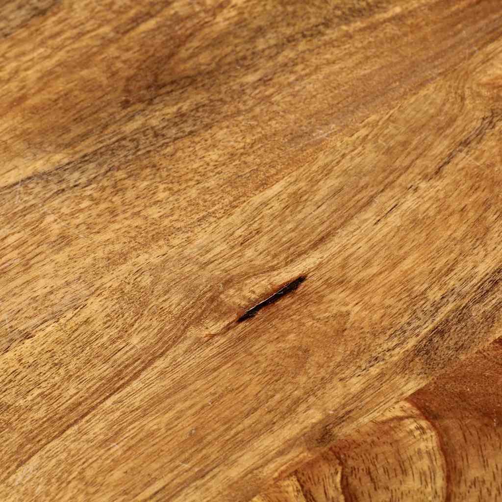 Tischplatte Ø 40x2,5 cm Rund Massivholz Mango