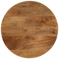 Tischplatte Ø 50x2,5 cm Rund Massivholz Mango