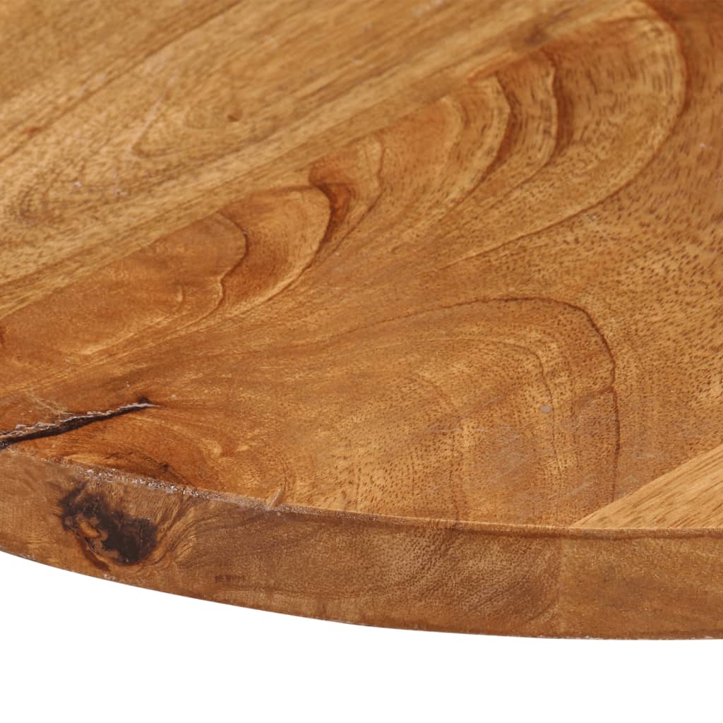 Tischplatte Ø 50x3,8 cm Rund Massivholz Mango