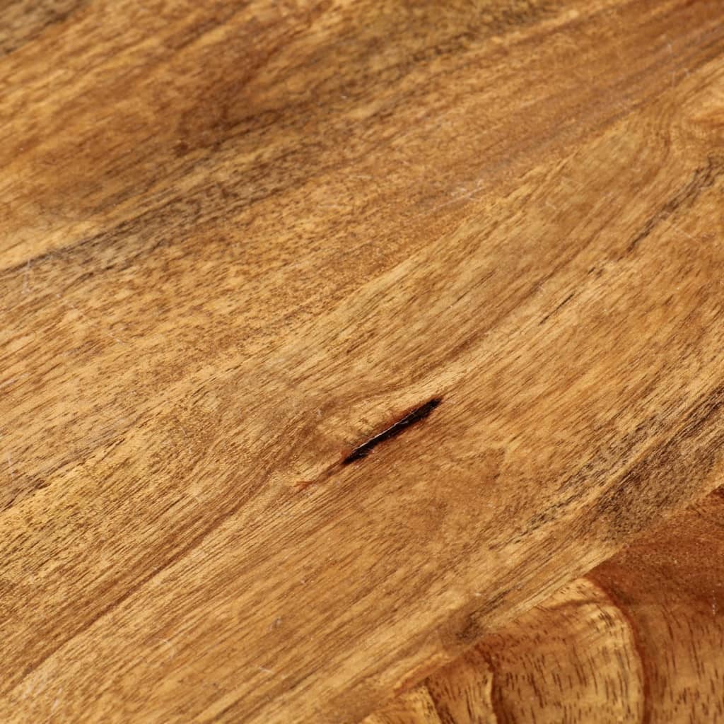 Tischplatte Ø 50x3,8 cm Rund Massivholz Mango