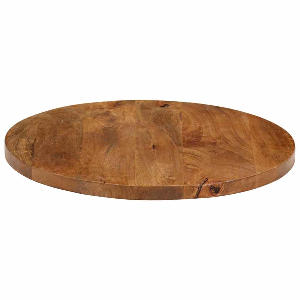 Tischplatte Ø 60x2,5 cm Rund Massivholz Mango