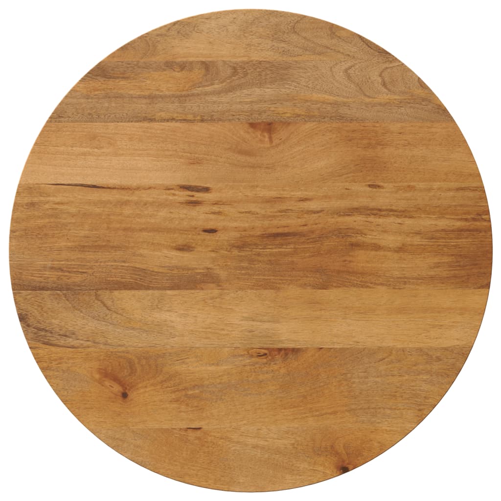 Tischplatte Ø 90x3,8 cm Rund Massivholz Mango