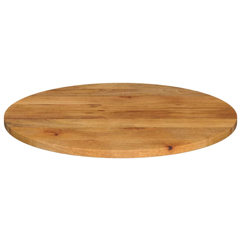 Tischplatte Ø 90x3,8 cm Rund Massivholz Mango
