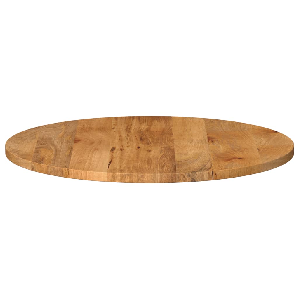 Tischplatte Ø 90x3,8 cm Rund Massivholz Mango