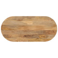 Tischplatte 120x50x2,5 cm Oval Massivholz Mango
