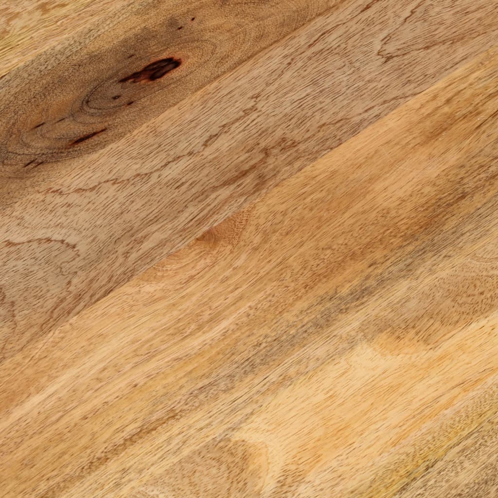 Tischplatte 100x40x3,8 cm Oval Massivholz Mango