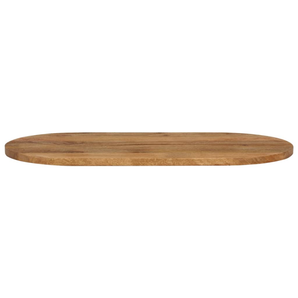 Tischplatte 80x40x2,5 cm Oval Massivholz Mango