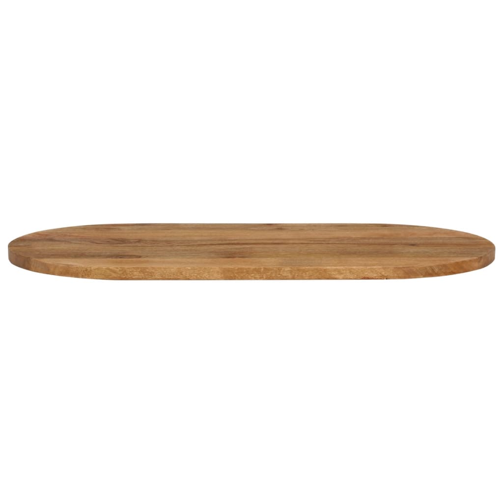 Tischplatte 110x50x2,5 cm Oval Massivholz Mango