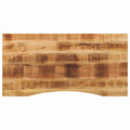 Schreibtischplatte mit Aussparung 120x50x2,5cm Massivholz Mango