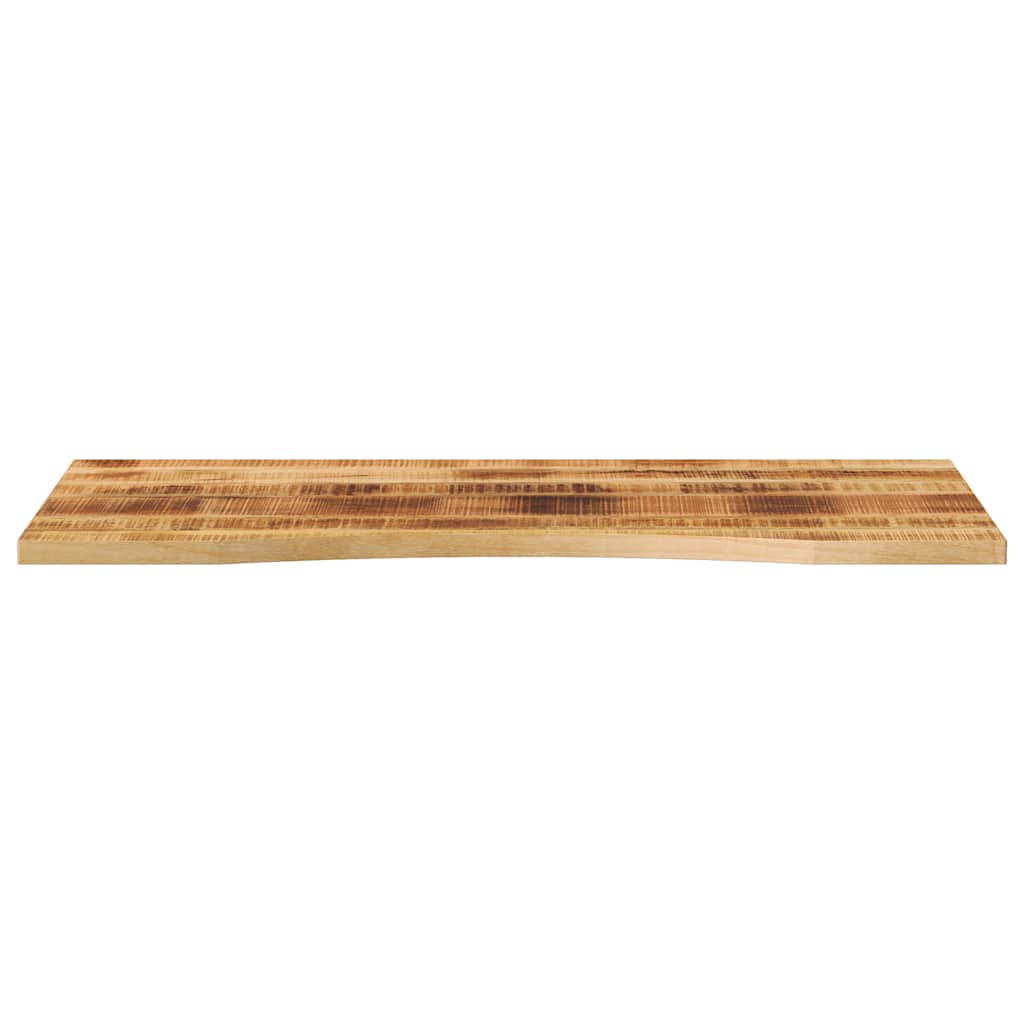 Schreibtischplatte mit Aussparung 140x50x2,5cm Massivholz Mango