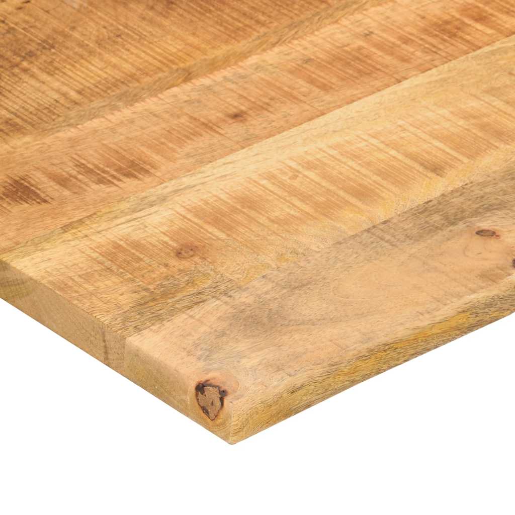 Schreibtischplatte mit Aussparung 80x60x2,5 cm Massivholz Mango