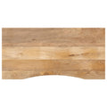 Schreibtischplatte mit Aussparung 120x60x2,5cm Massivholz Mango